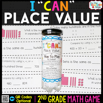 Preview of 2nd Grade Math Game | Place Value | Comparing Numbers, Expanded Form & MORE