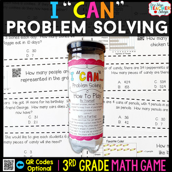 Preview of 3rd Grade Math Game | Problem Solving