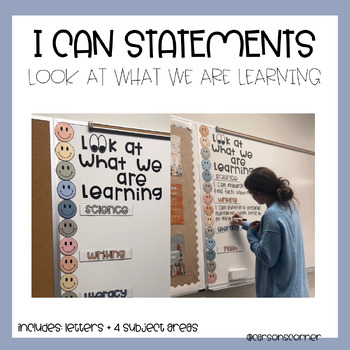 Preview of I CAN Statement Decor - Look at what we are learning - Learning Targets