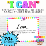 I CAN Statement Posters - 6th Grade Social Studies Objecti