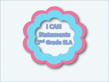 Preview of "I CAN" Statements - ELA 2nd Grade