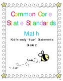 "I CAN" Statements for Common Core Standards Math Gr. 2