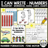 I CAN WRITE NUMBERS - Transport Theme - Handwriting Packet