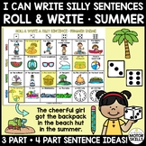 I CAN WRITE SILLY SENTENCES - Roll and Write Sentences - S