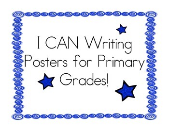Preview of Writing Goals Clip Chart - Primary Grades