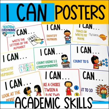 Preview of I Can Academic Posters Special Education