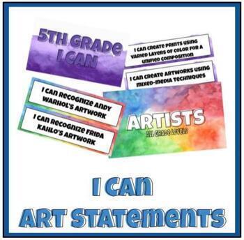 Preview of I Can Art Statements
