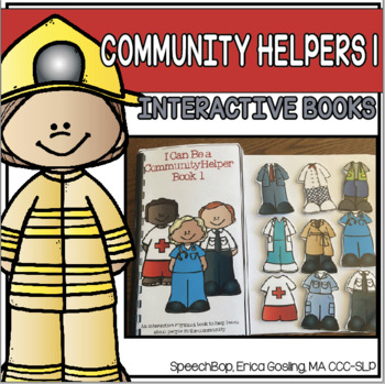 Preview of I Can Be A Community Helper! - An interactive book to learn Community Helpers