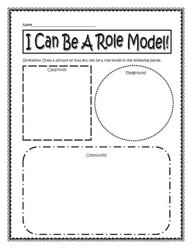 Free Printable Role Model Worksheets