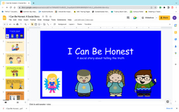 Preview of I Can Be Honest (a social story)