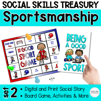 Preview of I Can Be a Good Sport Social Story Activities and Sportsmanship Game Set 2
