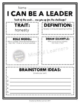 how to be a good leader worksheet pdf