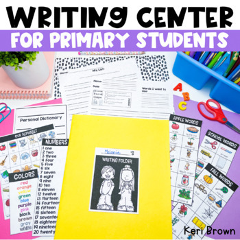 Preview of Monthly Kindergarten Writing Center Bulletin Board Activities