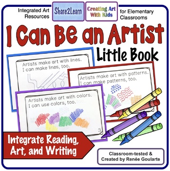Preview of I Can Be an Artist Draw and Write Little Book