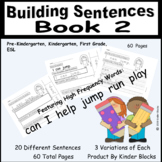 I Can Build Sentences! Bk.2 PreK., Kindergarten, First, SPED