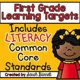 Literacy Common Core Focus Wall - Learning Targets