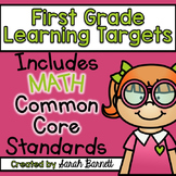 Math Common Core Focus Wall - Learning Targets