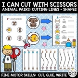 I Can Cut with Scissors - Cutting Lines & Shapes - Animal 