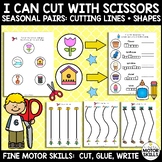 I Can Cut with Scissors - Cutting Lines & Shapes, Glue, Wr