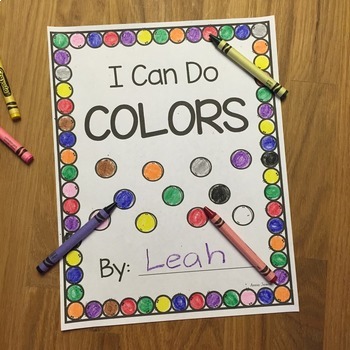 Preview of I Can Do BUNDLE- ME, Colors, Alphabet, Numbers, and Shapes- NO PREP