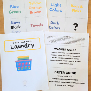 Preview of I Can Do Laundry Handwriting & Life Skills Packet