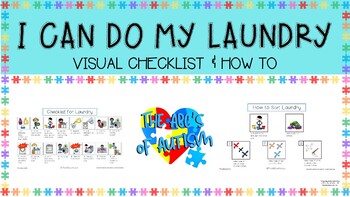 Preview of I Can Do My Laundry- Visual Schedule Checklist and How To