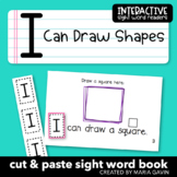 Shape Theme Emergent Reader for Sight Word CAN: "I Can Dra