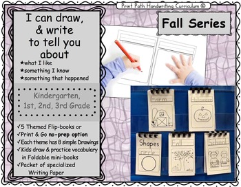 Preview of I Can Draw and Write to Represent Ideas: Fall Series