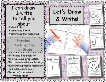 Preview of I Can Draw and Write to Represent Ideas: Let’s Draw Series