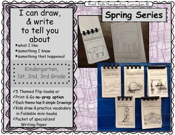 Preview of I Can Draw and Write to Represent Ideas: Spring Series