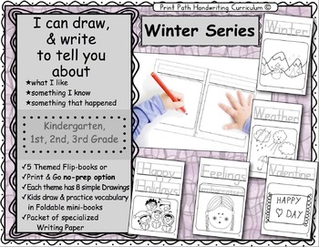 Preview of I Can Draw and Write to Represent Ideas: Winter Series