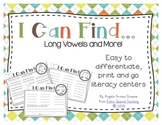 I Can Find...Long Vowels and More! (Print and Go)