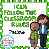 I Can Follow the Classroom Rules Posters and Coloring Pages