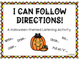 I Can Follow Directions! A Halloween-themed Listening Activity