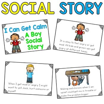 Social Story: I Can Get Calm by Brooke Reagan | Teachers Pay Teachers