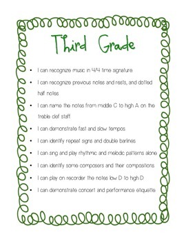 Preview of "I Can" Grades 3-6 Curriculum Statements Bundle