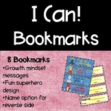 I Can! Growth Mindset Bookmarks