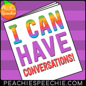 Preview of I Can Have Conversations: No-Prep Social Language Workbook