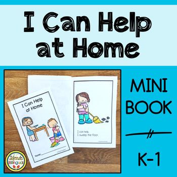 Preview of I Can Help at Home Mini Book