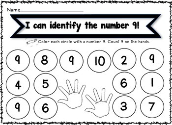 i can identify numbers 1 10 by trishadsh teachers pay teachers