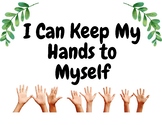 I Can Keep My Hands to Myself Social Story