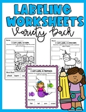 I Can Label a Picture | Labeling Worksheets | Independent 