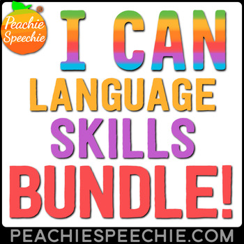 Preview of I Can... Language Skills Bundle by Peachie Speechie