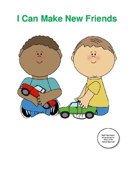 Preview of I Can Make New Friends: A Social Story Book for Children with Autism
