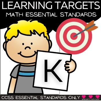 Preview of CCSSM Learning Target | Grade K I Can. . . Math Statements