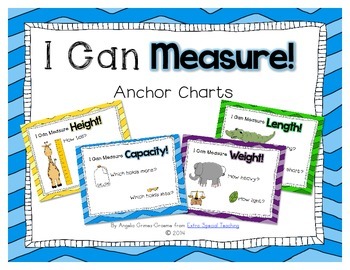 Preview of I Can Measure Anchor Charts