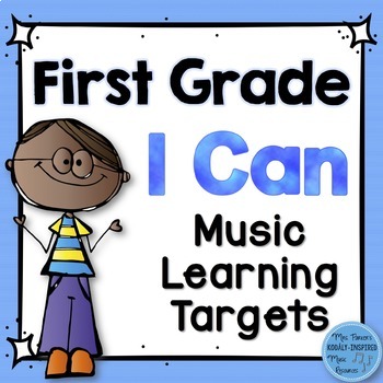 Preview of I Can Music Learning Targets: First Grade