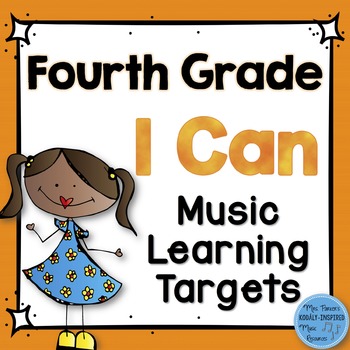 Preview of I Can Music Learning Targets: Fourth Grade