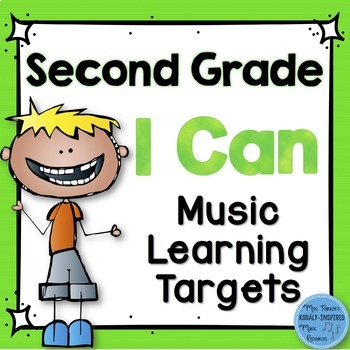 Preview of I Can Music Learning Targets: Second Grade