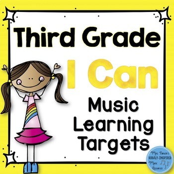 Preview of I Can Music Learning Targets: Third Grade